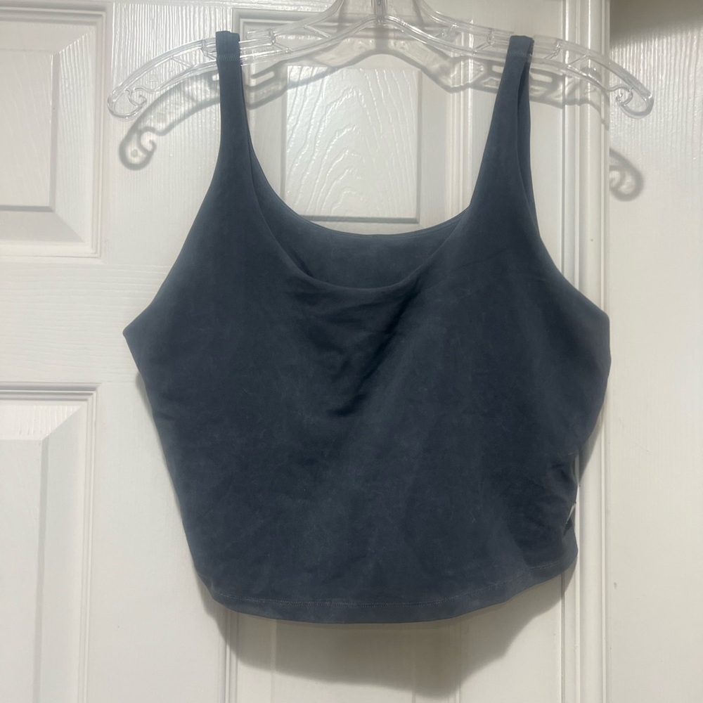 Vuori Dark Gray Crop tank Top Classic Gray‎ Women's Top large